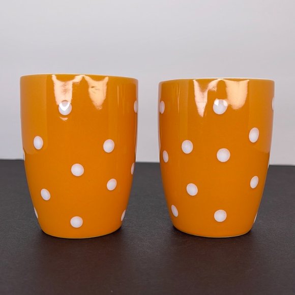 Orange with White Polka Dot Mug - Picture 2 of 6